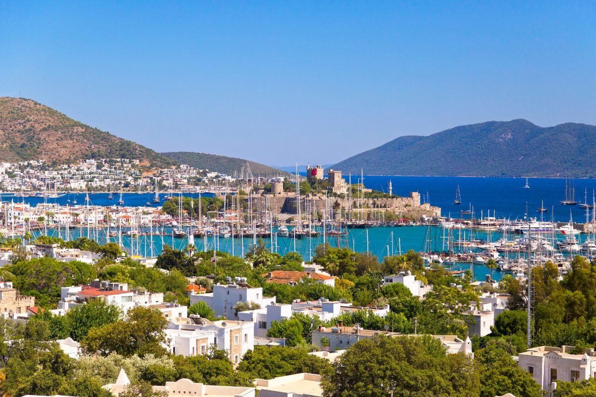 Bodrum Jachthafen mit Burg