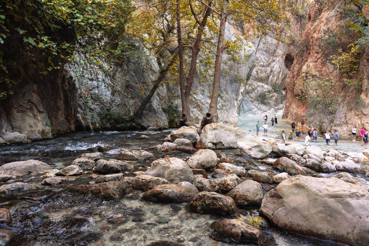 Saklıkent Schlucht Fethiye Wanderer