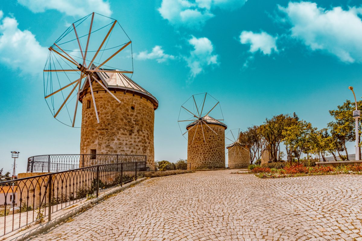Alaçatı Windmühlen bei Izmir