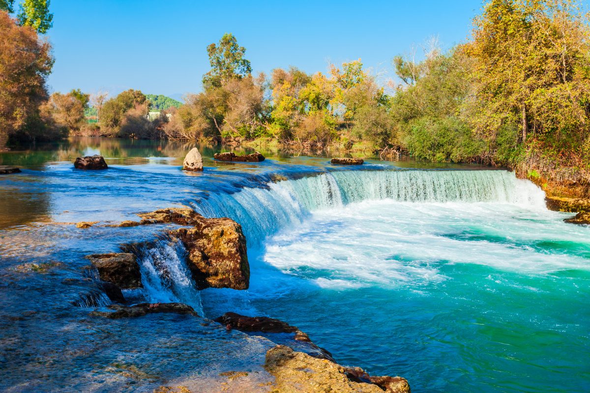 Manavgat Wasserfälle türkisfarbenes Wasser